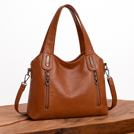Annie - Luxe Statement Leather Shoulder Bag