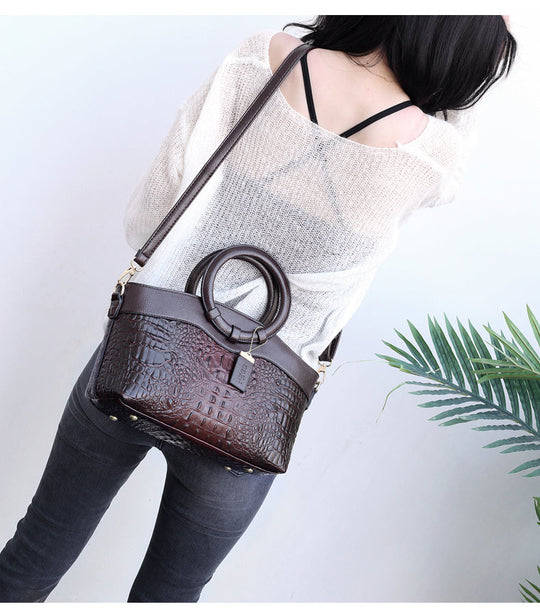 Frances - Classic Heritage Leather Shoulder Bag