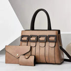 Zoe - Premium 3-Piece Leather Bag Set