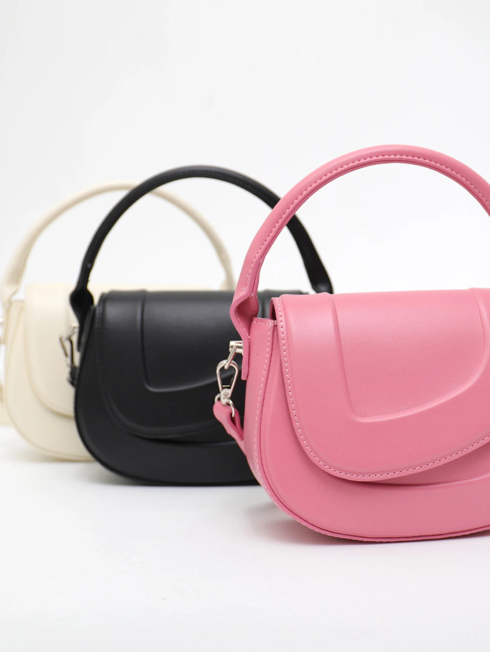 Charlotte - Statement Leather Saddle Bag