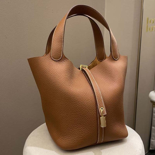 Gertrude - Everlasting Stylish Leather Bucket Bag