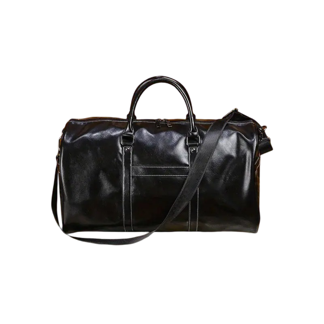 Esther - Timeless Retro Leather Duffle Bag