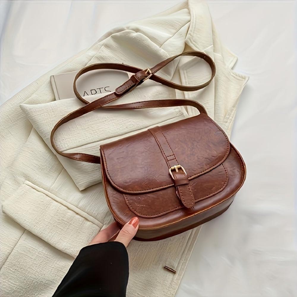 Connie - Classic Lush Leather Crossbody Bag