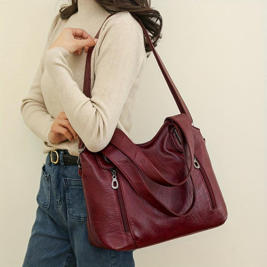 Annie - Luxe Statement Leather Shoulder Bag