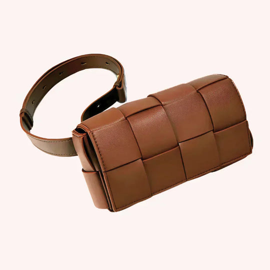 Alyssa - Stylish Charm Leather Belt Bag