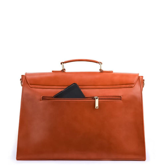 Esther - Elegant Modernist Leather Satchel