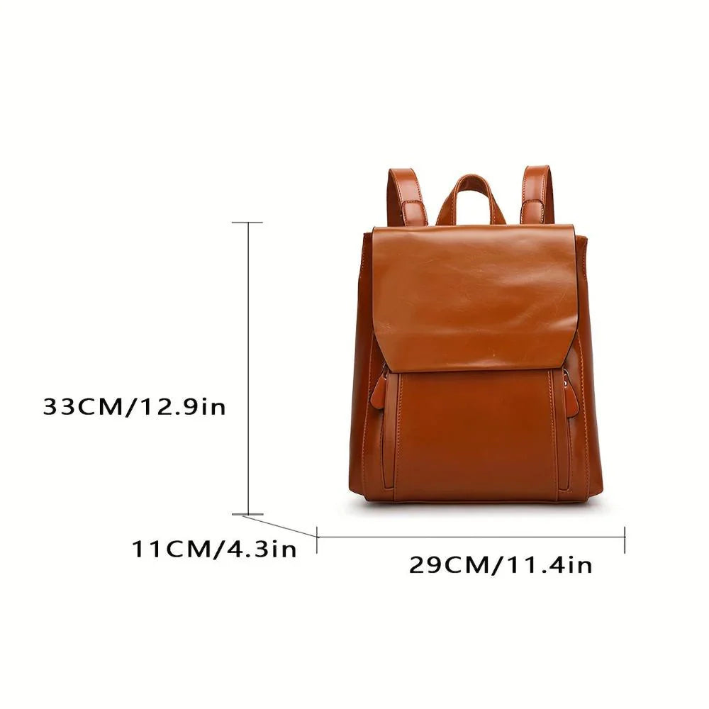 Mary - Stylish Fusion Leather Backpack