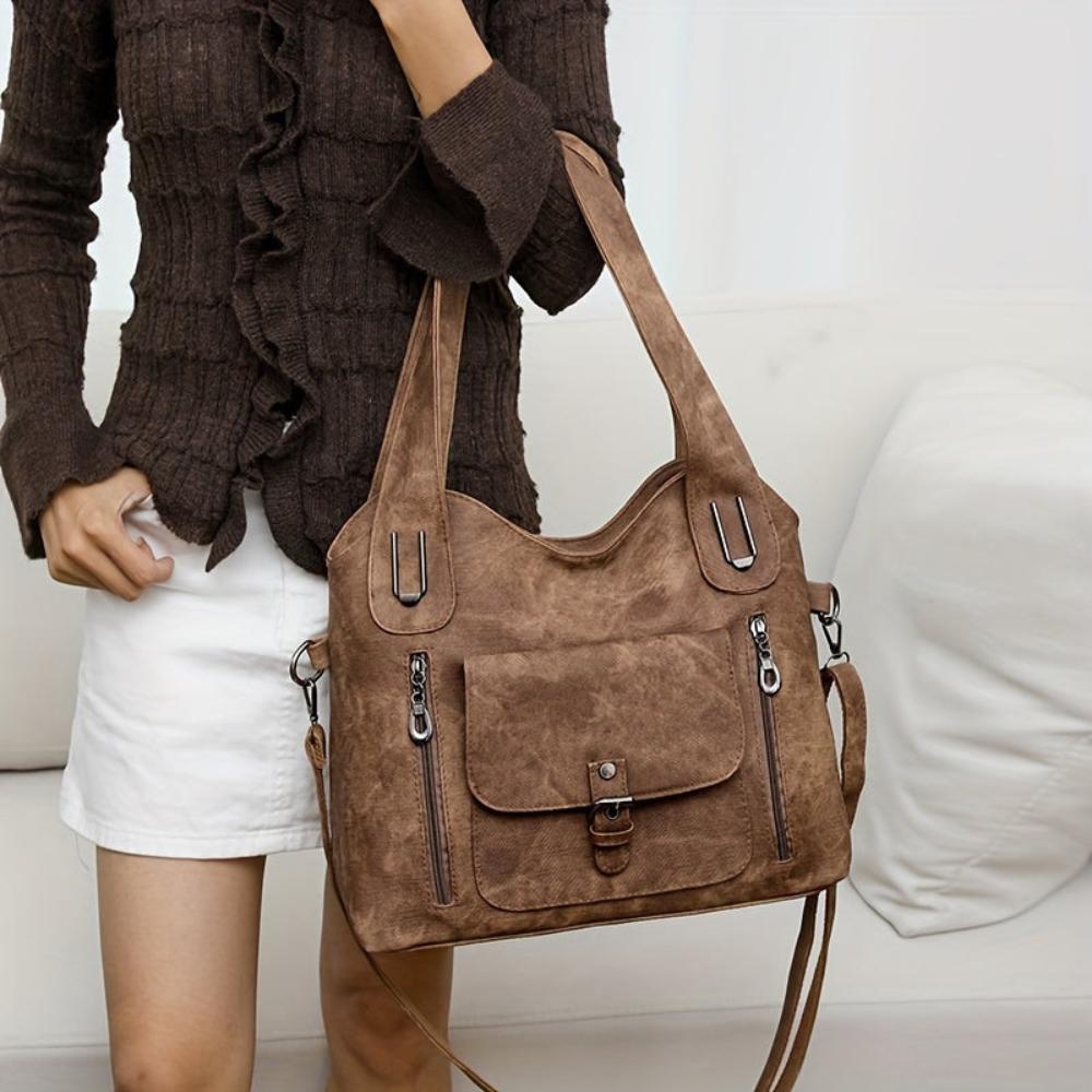 Irene - Vintage Charm Leather Shoulder Bag