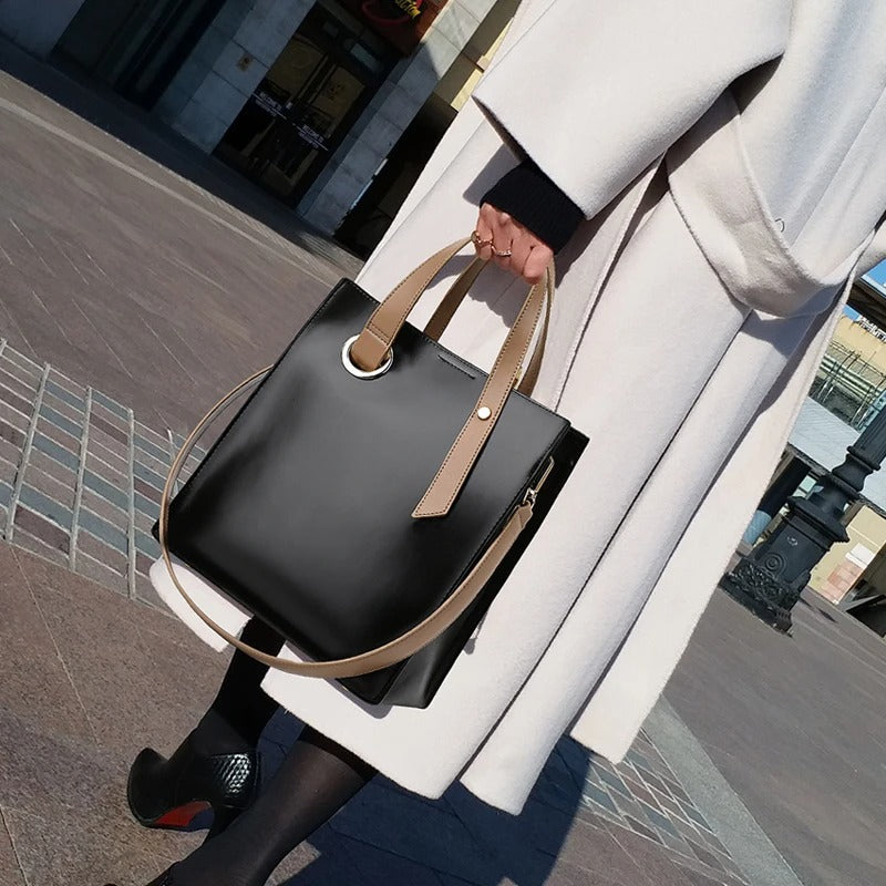 Amelia - Stylish Essential Leather Tote Bag