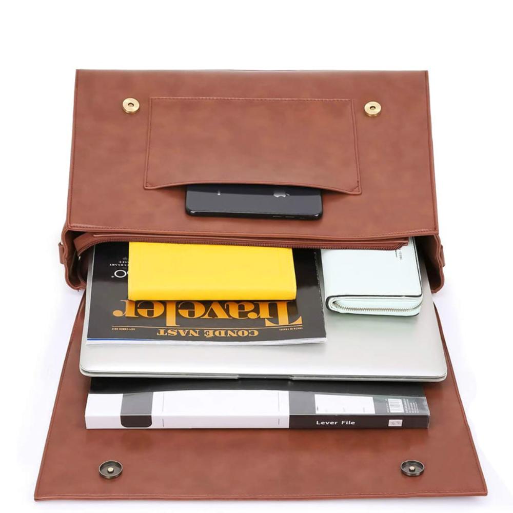 Esther - Elegant Modernist Leather Satchel