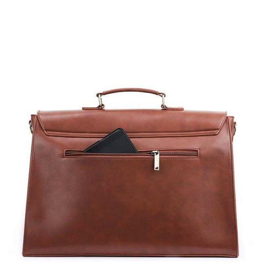 Esther - Elegant Modernist Leather Satchel