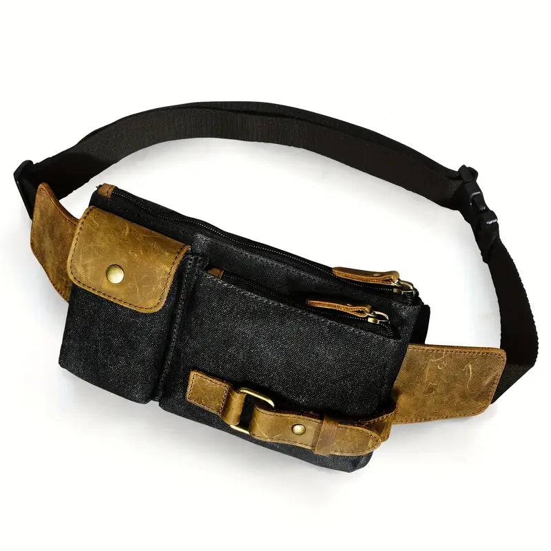 Janet - Vintage Chic Leather Waist Bag
