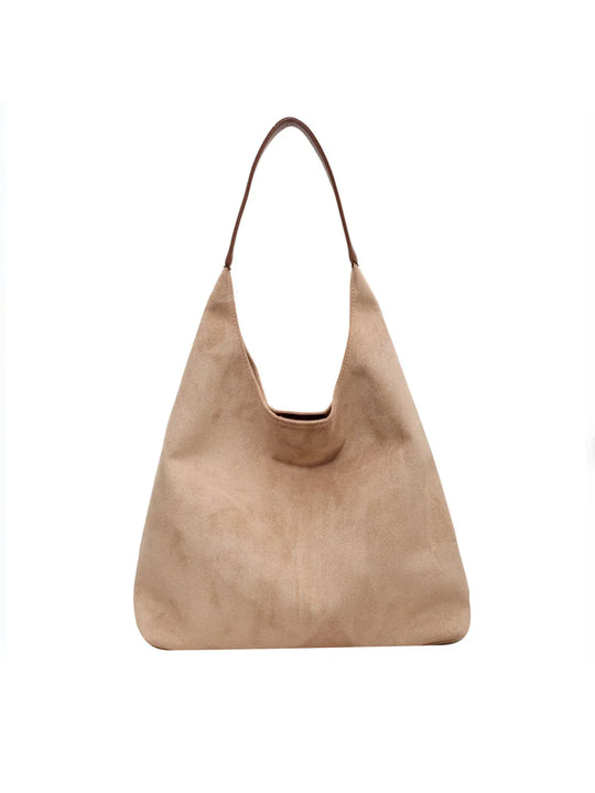 Bernice - Vintage Luxury Suede Leather Handbag
