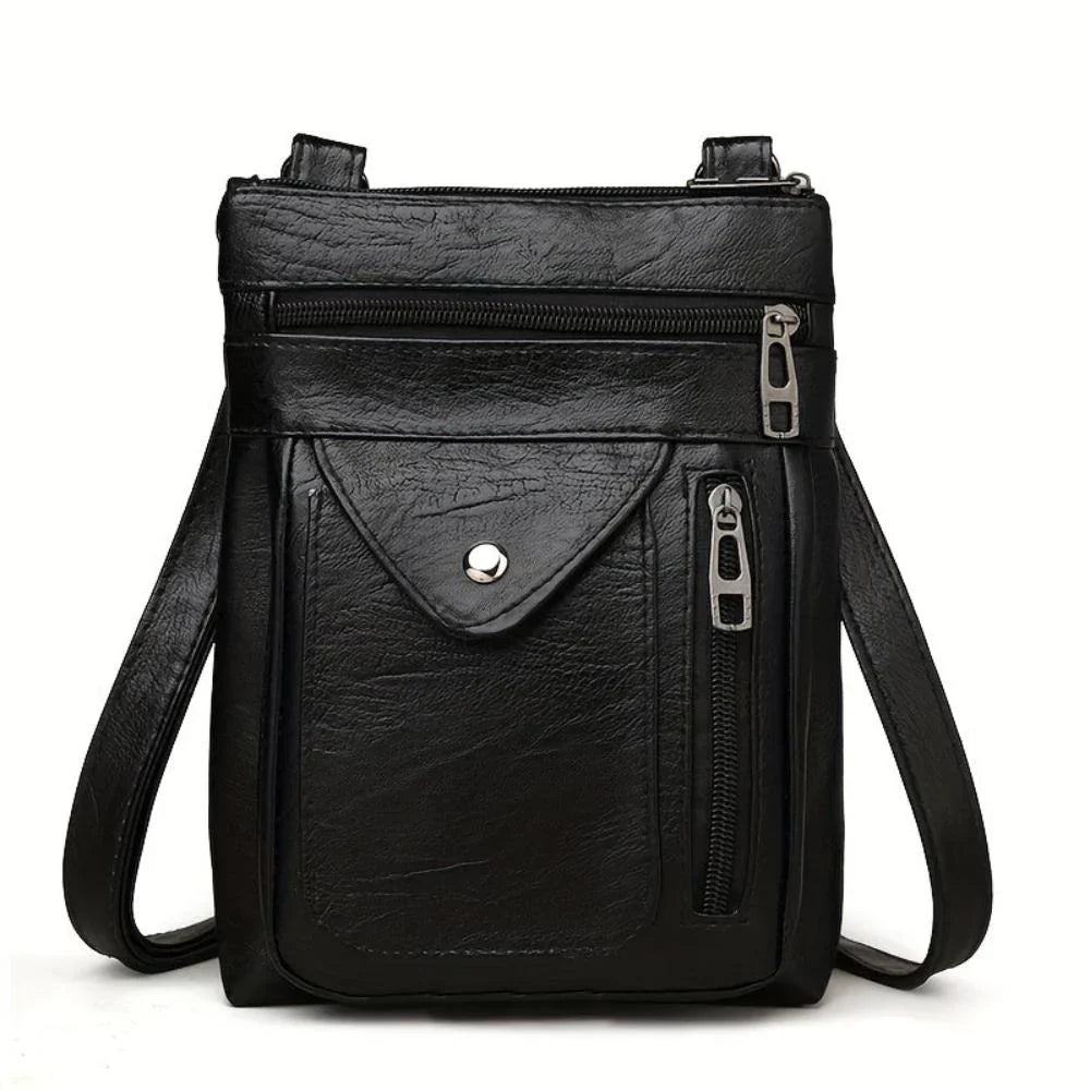 Martha - Classic Vintage Leather Crossbody Bag
