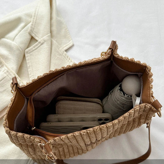 Edith - ELegant Charm Corduroy Tote Bag