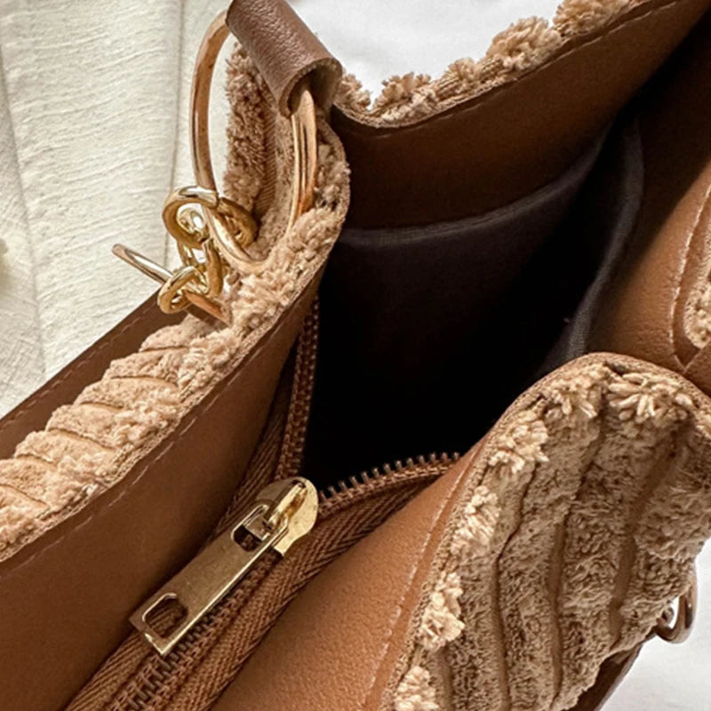 Edith - ELegant Charm Corduroy Tote Bag