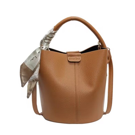 Rose - Modern Vibe Leather Bucket Bag