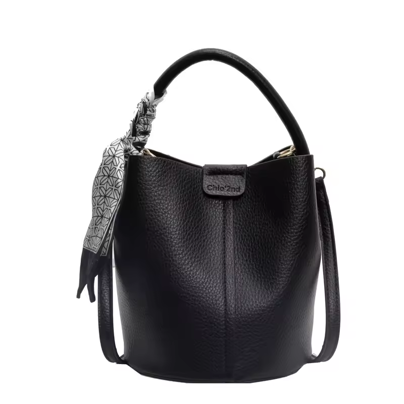 Rose - Modern Vibe Leather Bucket Bag