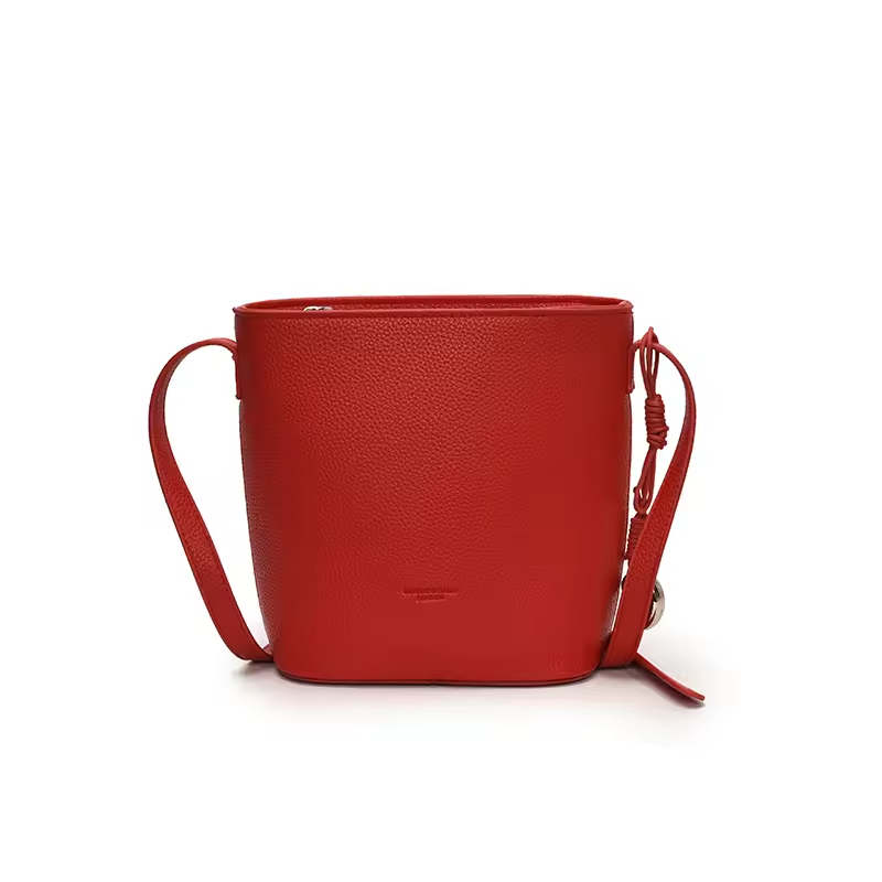 Helen - Stylish Regal Leather Bucket Bag