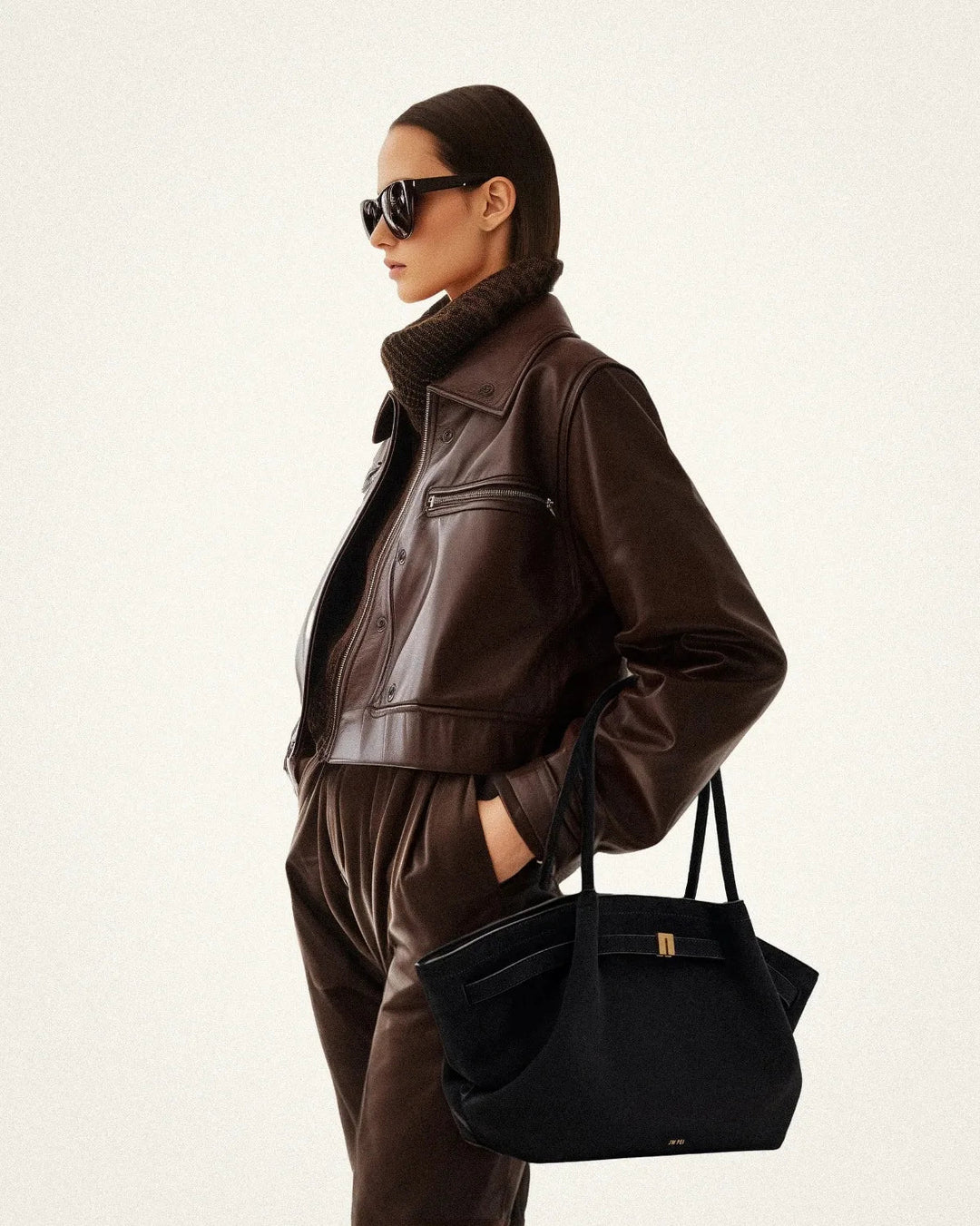 Agnes - Classic Vintage Suede Leather Bag