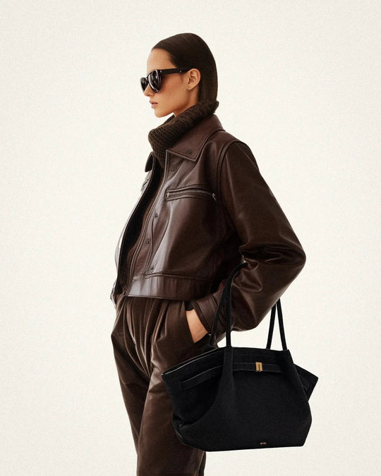 Agnes - Classic Vintage Suede Leather Bag