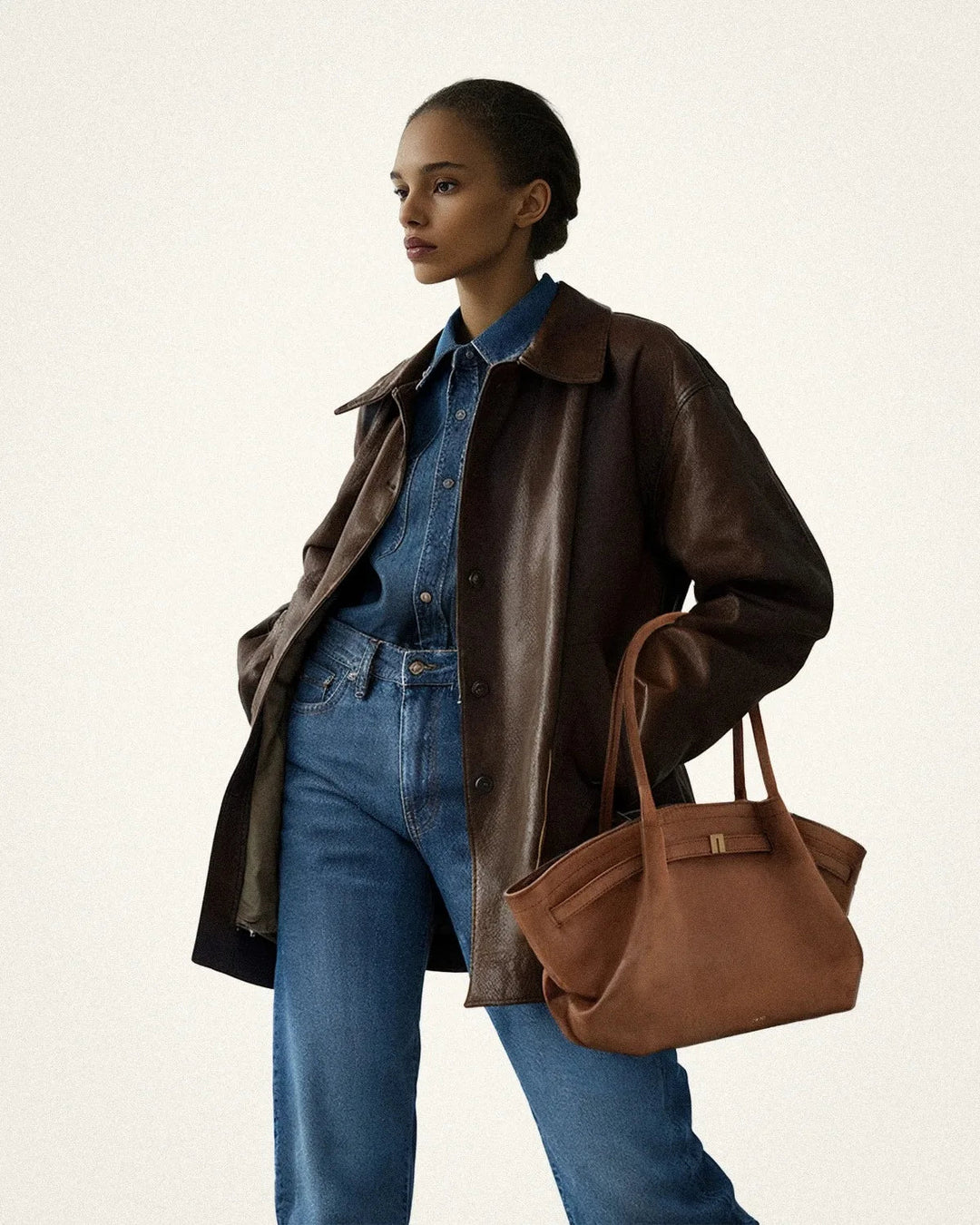 Agnes - Classic Vintage Suede Leather Bag