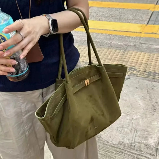 Agnes - Classic Vintage Suede Leather Bag