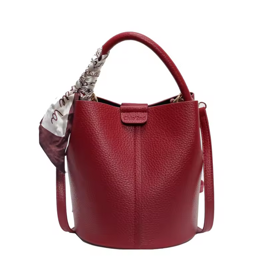 Rose - Modern Vibe Leather Bucket Bag