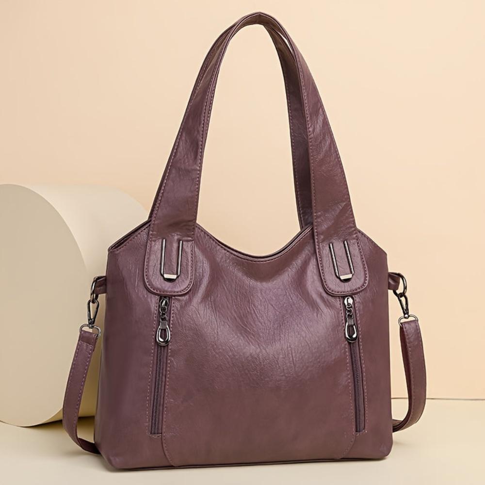 Lily - Retro Tote Leather Shoulder Bag
