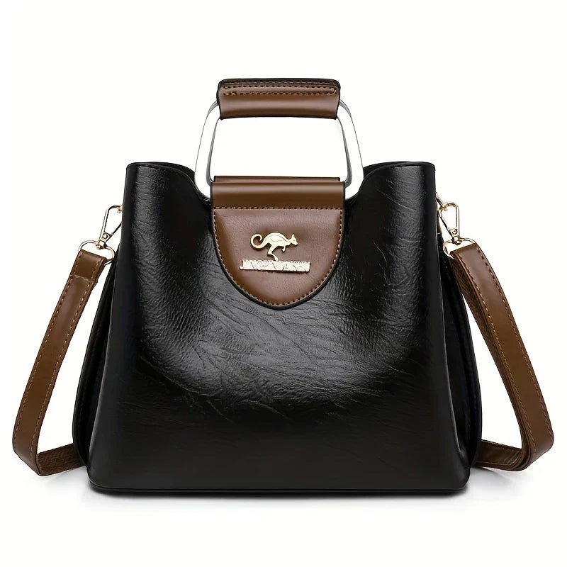 Isabella - Chic Leather Bucket Bag