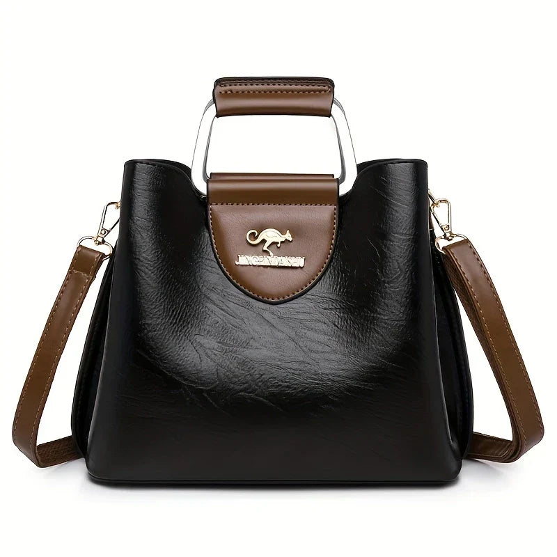 Isabella - Chic Leather Bucket Bag