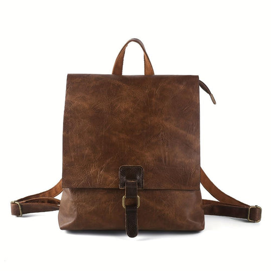 Alma - Multifunctional Retro Leather Backpack