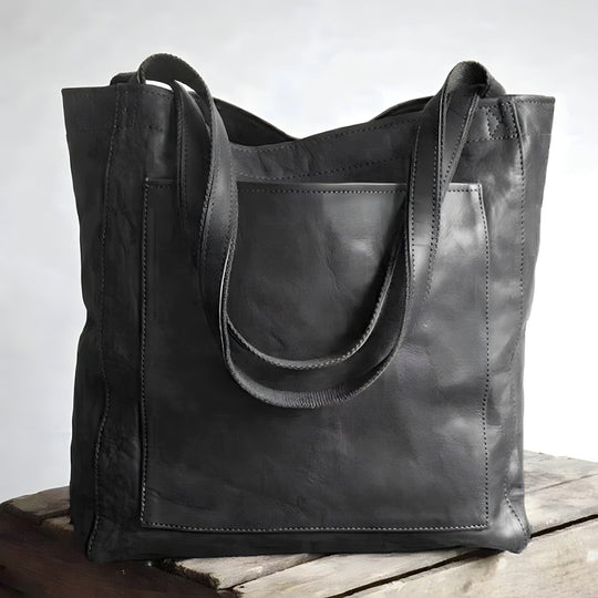 Carol - Modern Chic Leather Tote Bag