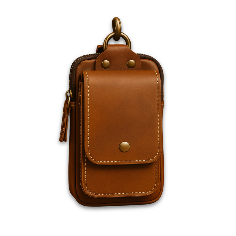 Janet - Vintage Chic Leather Waist Bag