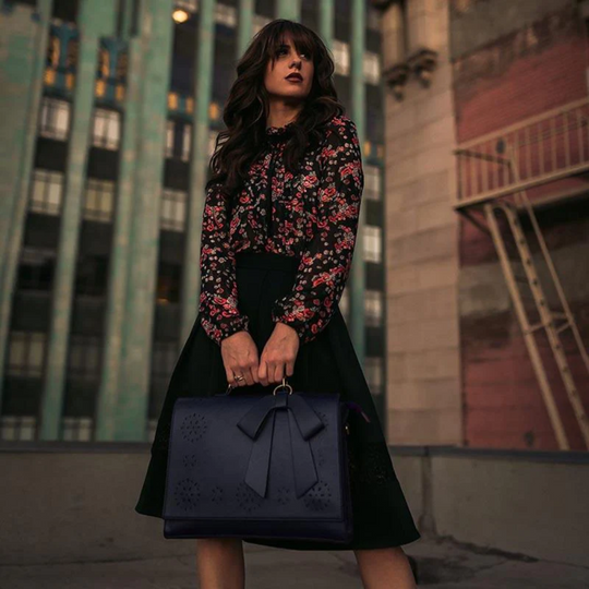 Esther - Elegant Modernist Leather Satchel