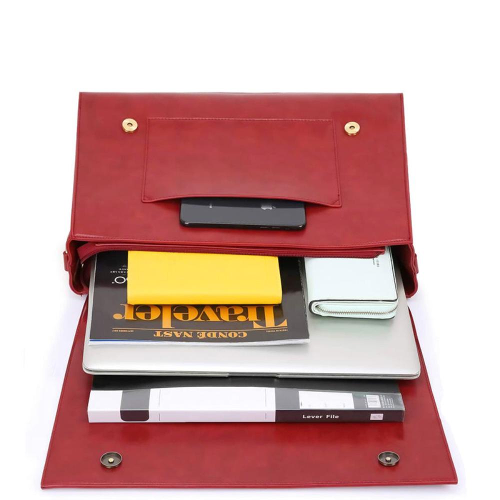 Esther - Elegant Modernist Leather Satchel